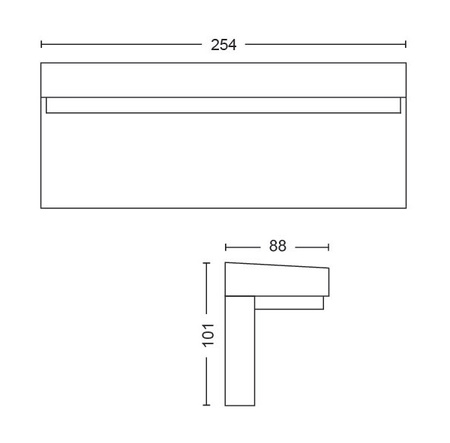 Philips HUE Nyro WACA Außenwandleuchte 13,5 W Schwarz 17456/30/P7
