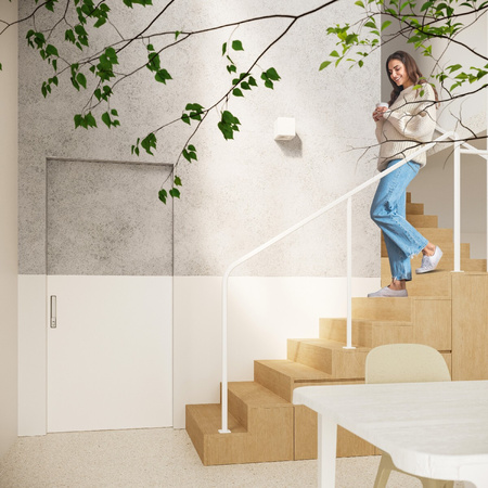 LED-Wandleuchte NESTA E27 Wandleuchte Keramikwürfel Weiß SOLLUX