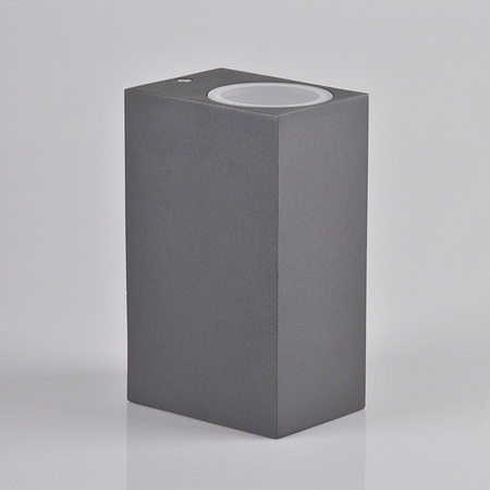 Außenwandleuchte oben unten mit LED 2x GU10 BOSTON GOLDLUX (Polux) ALUMINIUM GRAY