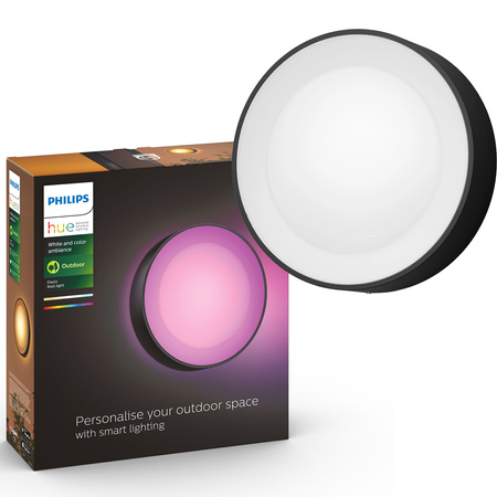 Philips HUE Daylo Laterne Runde Wandleuchte für den Außenbereich 17465/30/P7