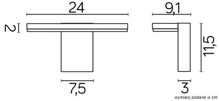 Außengarten-Fassadenlampe LED-WANDLAMPE Fler 17601 DG 10W 720lm 4000K Neutral Su-Ma