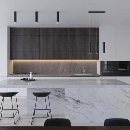 LED-Hänge-Deckenleuchte LAGOS 3P 3xGU10 Schwarz SOLLUX