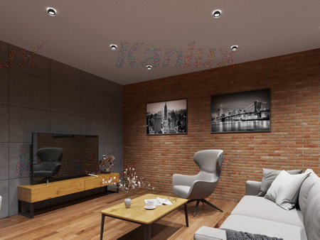 GOVIK MR16 GU10 schwarz IP20 Kanlux Halogen-Deckenleuchte