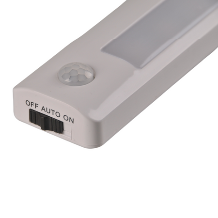 LED-Möbel-Unterbauleuchte mit Bewegungssensor 140lm Selbstklebend Batterie Weiß GOLDLUX (Polux)