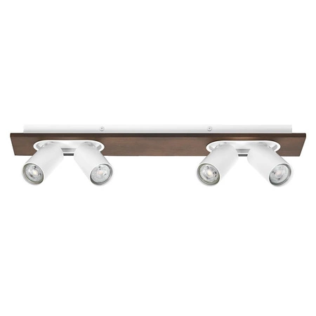 LED-Wand-Deckenleuchte LED-Reflektor 4-Punkt Dekoratives Holz 13.6W GU10 Weiß LEDVANCE