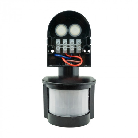 PIR-Bewegungs- und Dämmerungssensor IP44 Aufputzmontage Einstellbar Schwarz 12m 180° CP Ecolight