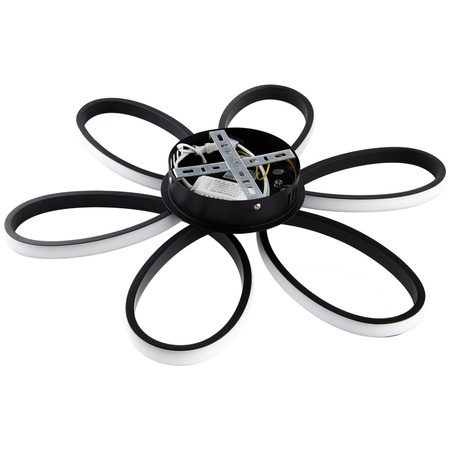 GALAXIS VIRGO 72W LED-Kronleuchter Deckenleuchte schwarz + Fernbedienung