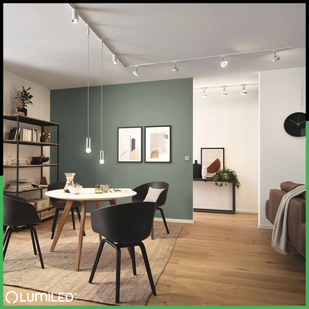 Eckverbinder für 1-Phasen-Stromschienen-System Weiß LUMILED