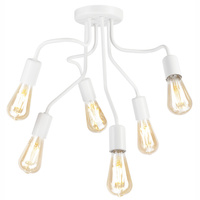 HILDA Deckenleuchte 6xE27 Weiß LM-6.154 Lamkur