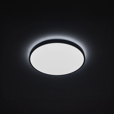 LED-Aufbau-Badezimmer-Deckenleuchte AGNES ROUND 8183 22W 4000K IP44 Schwarz Nowodvorski