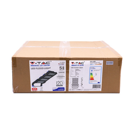 LED Fluter 1000W 120000lm 4000K IP66 Dimmbar Samsung Chip VT-1002D V-TAC