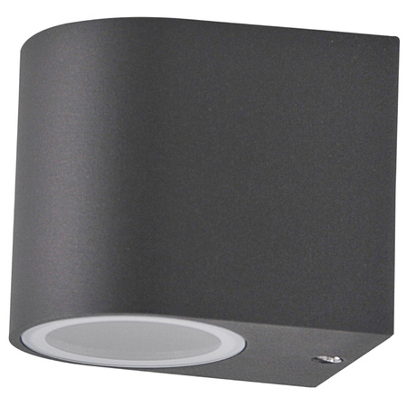 Außenwandleuchte mit LED 1x GU10 BOSTON GOLDLUX (Polux) ALUMINIUM GRAY oval