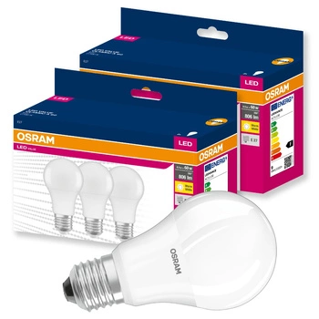 6x LED-Lampe A60 E27 8,5W = 60W 806lm 2700K OSRAM VALUE