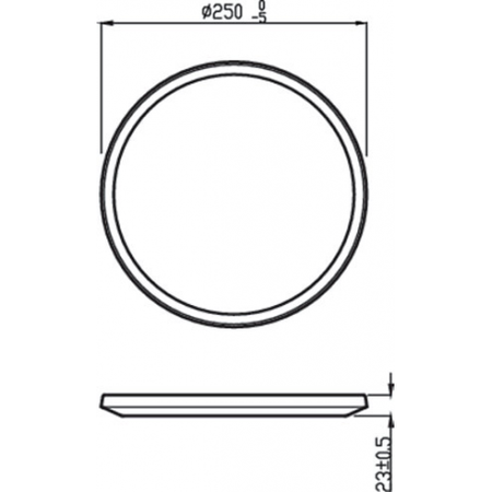 Garten LED Deckenleuchten für den Außenbereich SUPERSLIM CL550 15W 2700K IP44 Runde Deckenleuchte Schwarz und Weiß PHILIPS