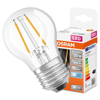 E27 P45 LED Lampe 2,5 W = 25 W, 250 lm, 4000 K, neutral, 300° OSRAM STAR-Filament