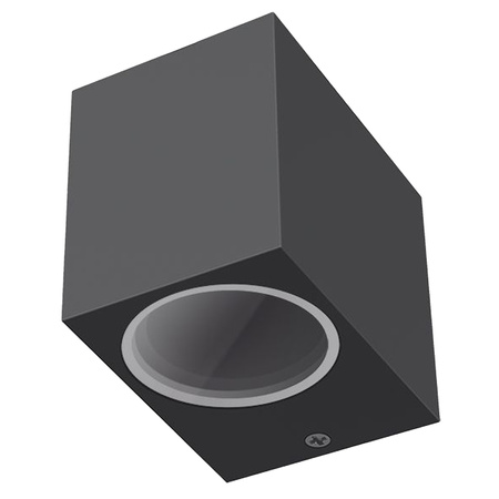 Garten Wandleuchte Outdoor LED GU10 Fassadenleuchte IP54 Grau ARON Videx