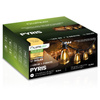 Solar Garten Girlande 40x LED Dekobirnen 14,5m 2700K Warm + PYRIS LUMILED Fernbedienung