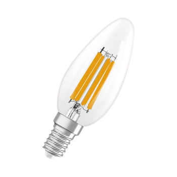 LED-Lampe B35 E14 Kerze 3.4W = 40W 470lm 4000K Neutral 320° Glühfaden Dimmbar SUPERSTAR Osram