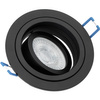 Einbaustrahler GU10, MR16 Einbauspot HALOGEN Runde beweglich Schwarz CASSIO LUMILED