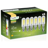 6x LED Lampen E14, LED Kühlschranklampe T25 4W = 40W 440lm 3000K warm Glühfaden LUMILED