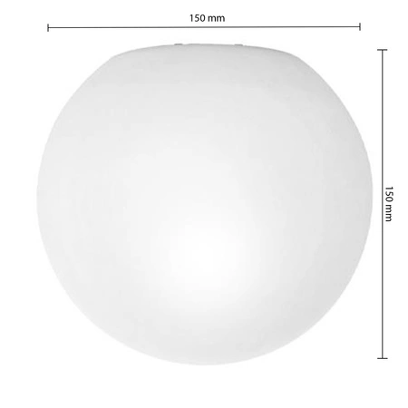E27 Glaskugel Schirm für Bali-15 Lampen Milk 15cm Masterled