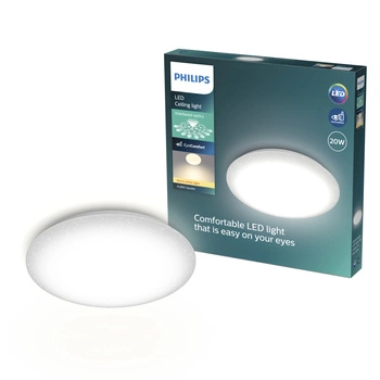 LED Plafond Deckenlampe 20W 2000lm 2700K Warm Star Effekt Moire CL200 Philips