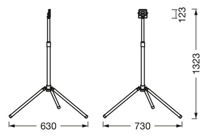 LED-Flutlicht 1x30W 3000lm 6500K LEDVANCE tragbarer Arbeitsscheinwerfer