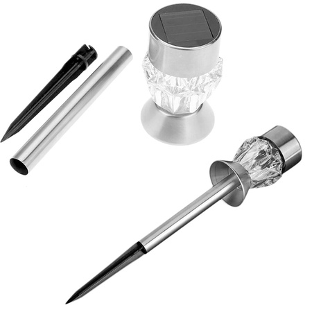 LED-Solar-Gartenlampe eingebettetes CRYSTAL RGB