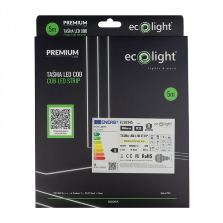 LED Streifen COB 24V 45W 2400LED NEON Warm 8mm 5m