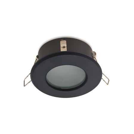 Flush-mounted GU10 Halogen Einbaustrahler Schwarz Rund Kobi