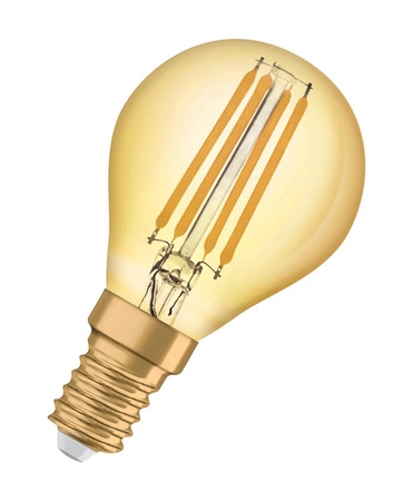 LED Leuchtmittel E14 P40 4W = 35W 410lm 2400K Warm 300° Filament OSRAM Vintage 1906
