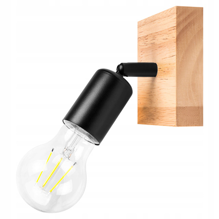 Spot E27 Wandlampe Spotlight Moving Black Brown Eos Masterled