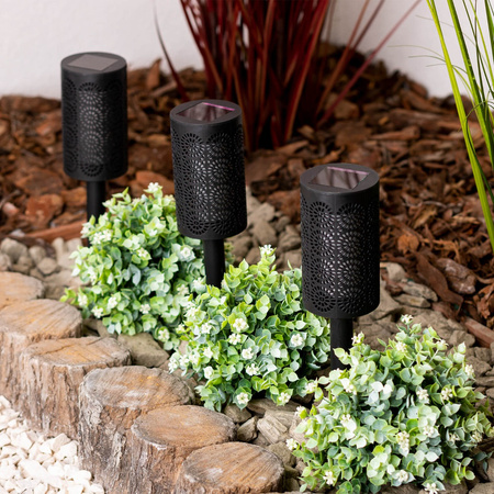 Solar-Gartenlampe LED-Fahrtaschenlampe 39cm IP44 Dämmerungssensor