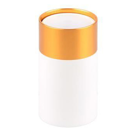 Aufputz Halogen Tuba Reflektor Spot GU10 Rund Weiß Gold Clement Masterled