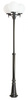 Outdoor-Gartenlampenmast LATERNE E27 CLASSIC BALLS OGMWN 3 300 190-290cm schwarz Su-Ma