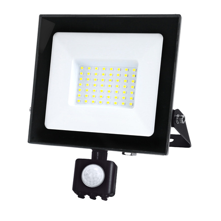 LED-Flutlicht Halogen 50W 4270lm 4000K IP65 Schwarz Bewegungsmelder MH Kobi