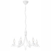 LUCY Hängelampe 6xE14 Kronleuchter Weiß Klassisch LM-6.153 Lamkur