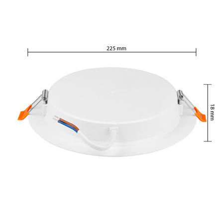 LED-Panel-Deckenleuchte 18W 1440lm 4000K Neutral Einbau Rund Weiß Proma Masterled