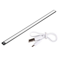 LED-Unterschrankleuchte Möbelleiste 3W 4500K 50cm mit Bewegungsmelder Schwarz