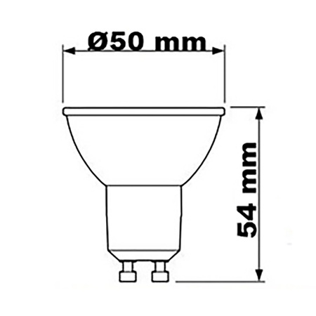 GU10 LED Leuchtmittel 4,9 W = 50 W, 355 lm, 2700 K, warm, 36° CRI90, PHILIPS Master dimmbar