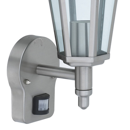 Gartenlampe LED Wandleuchte JUPITER E27 Top Laterne Sensor Grau Volteno