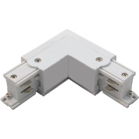 Winkel-Eckverbinder für Dreiphasen-Sammelschienen weiß