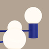 Kronleuchter Pendelleuchte 6x G9 Aluminium Blau Ultramarin Halo French Sky SL.1835 Sollux