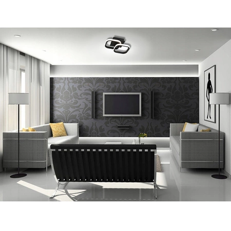 LED Kronleuchter Deckenleuchte 16W NEBULA GEMINI Schwarz