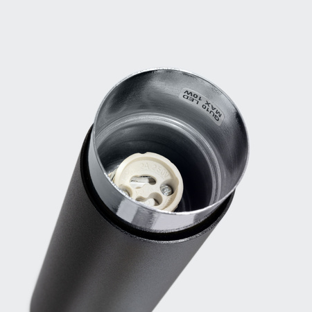 Deckenleuchte Leuchte Aufbauleuchte Tuba Spot GU10 Schwarz Chrom Nero Bittersweet Shimmer SL.1408 Sollux