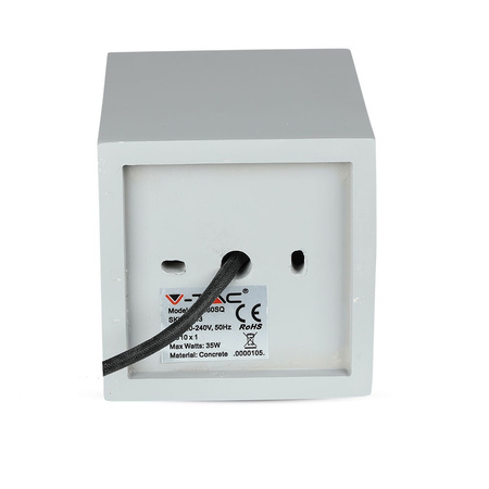 Spot-Deckenleuchte GU10 quadratisch Grau/Schwarz VT-860 V-TAC – 5 Jahre Garantie