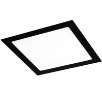 LED-Panel Decke 18W 4000K 1400lm 21 cm quadratisch Aufbaumontage Schwarz