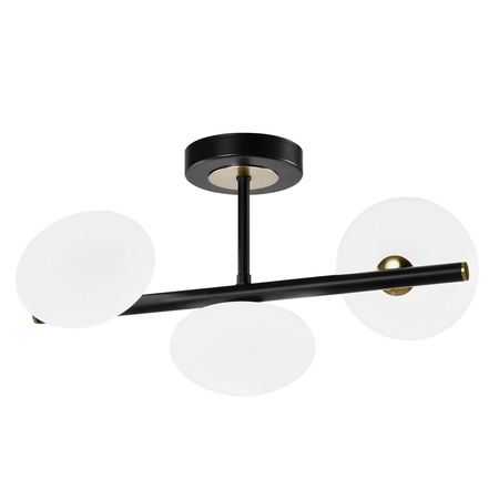 Dekorative Deckenleuchte G9 Schwarz Gold Eleganz Kobi