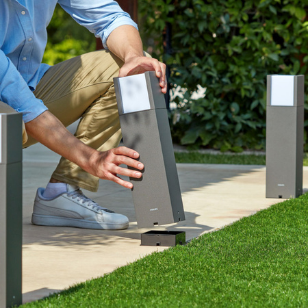 LED-Gartenleuchte für den Außenbereich ARBOR GardenLink 6W 2700K IP44 Mast 40cm Anthrazit PHILIPS