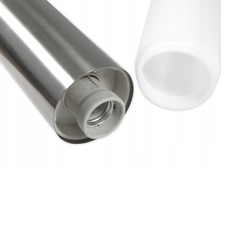 Außengartenlampe E27 SILVER POST 65cm mit 230V-Fassung